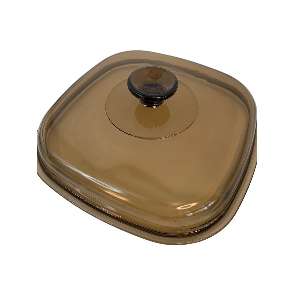 Pyrex Square Brown Glass Lid A12C 10.5" Replacement